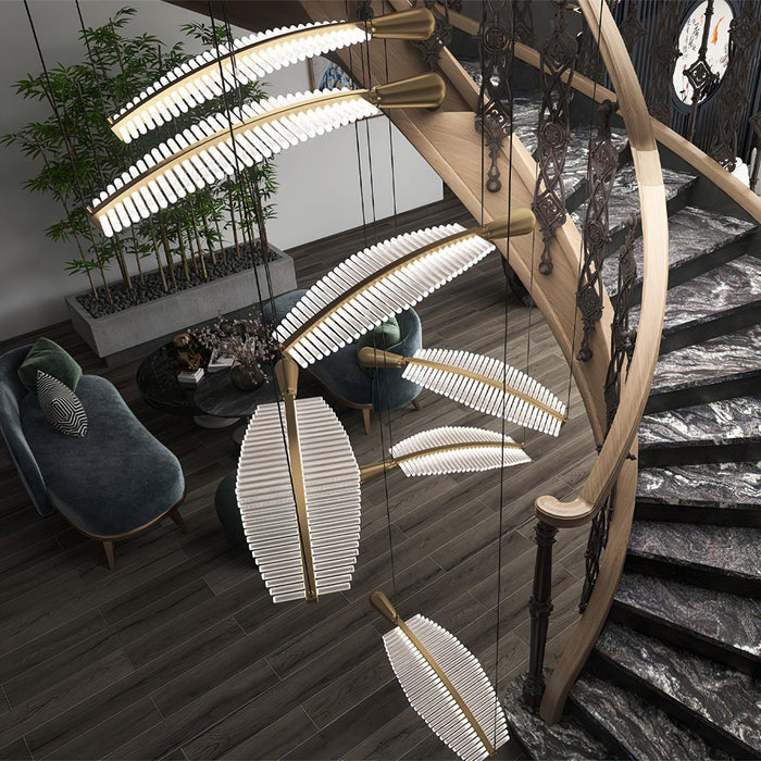 Leaf LED Chandelier-DWHOME