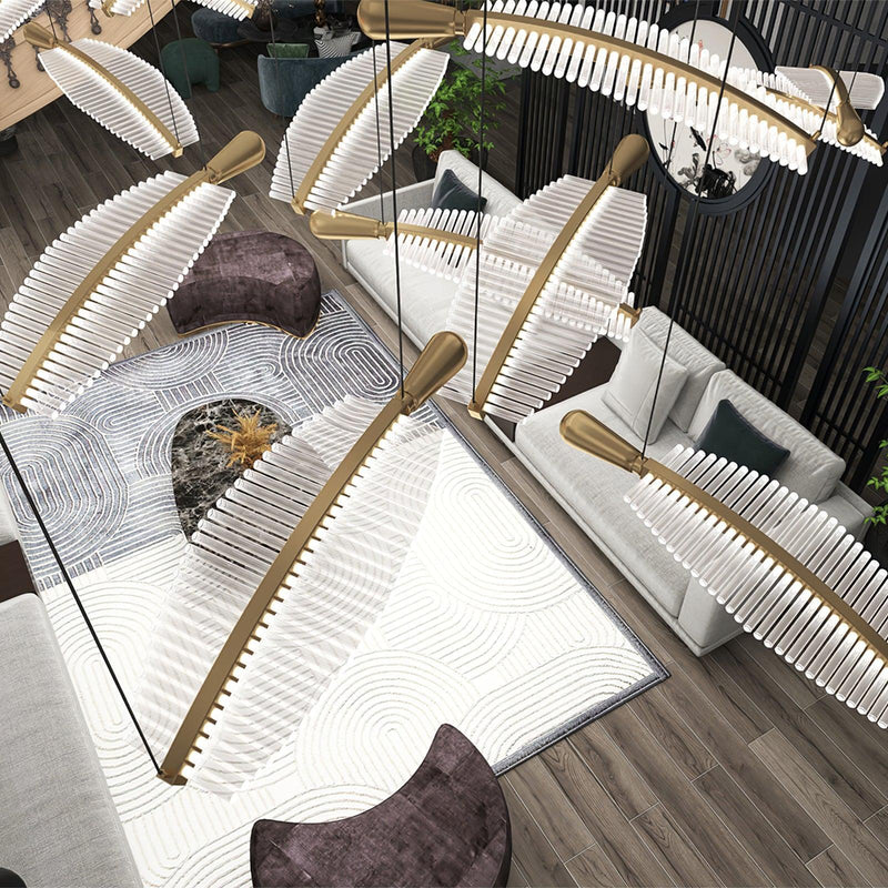 Leaf LED Chandelier-DWHOME