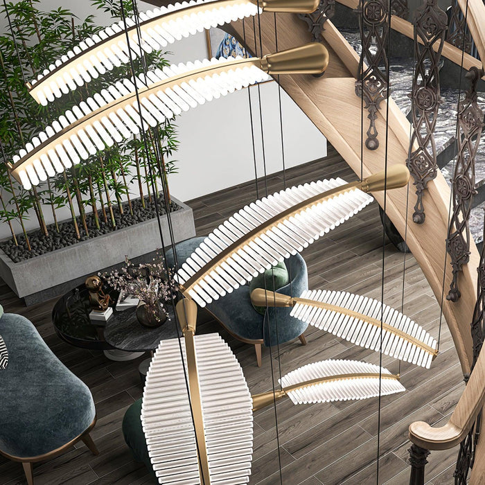 Leaf LED Chandelier-DWHOME