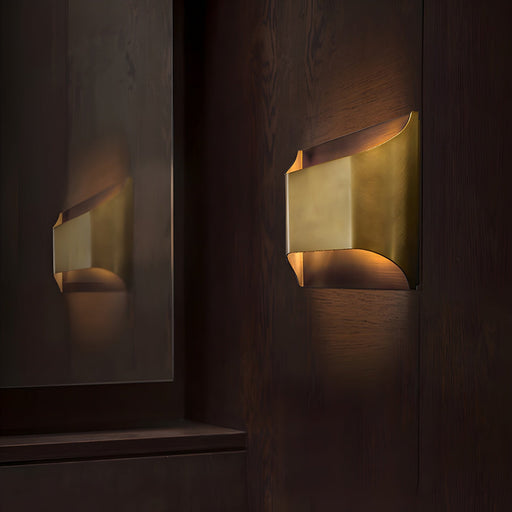 Leclerc Brass Wall Lamp.