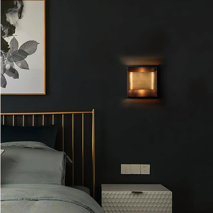 Leclerc Brass Wall Lamp.