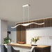 Led Restaurant Chandelier Light Luxury Modern Minimalist Dining Table Bar Long Strip Creative Home Indoor Lighting Pendant Light - DWHOME