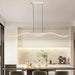 Led Restaurant Chandelier Light Luxury Modern Minimalist Dining Table Bar Long Strip Creative Home Indoor Lighting Pendant Light - DWHOME