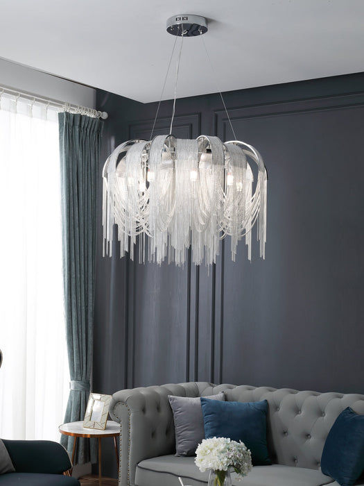 Length Chains Chandelier.