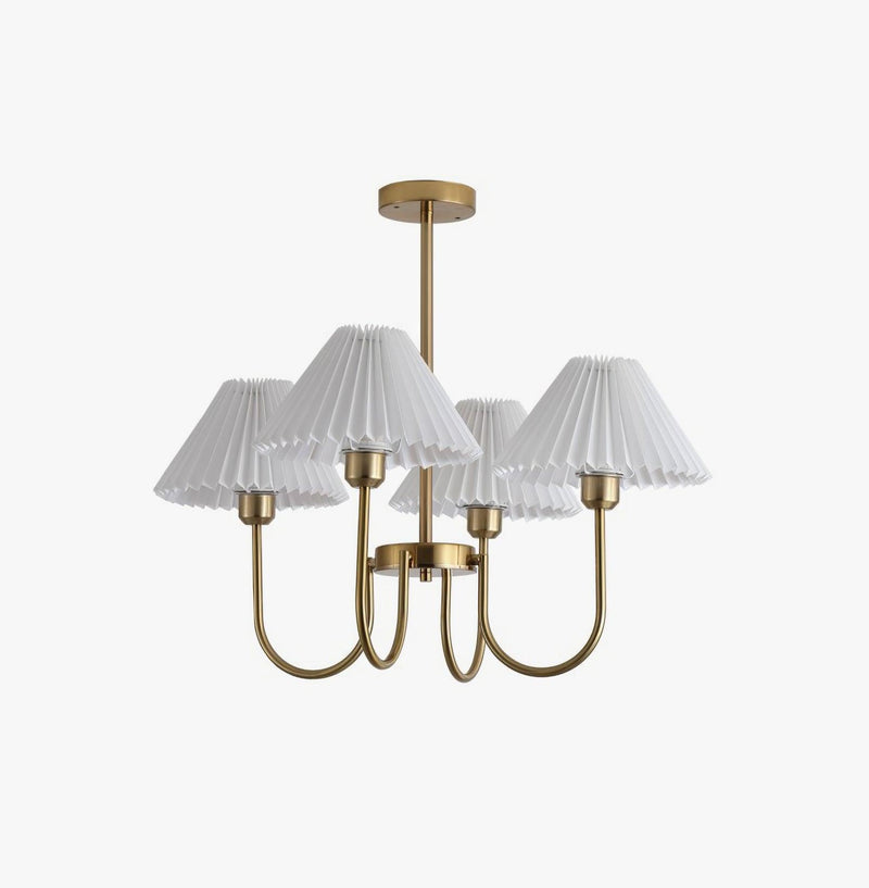 Lenore Pleated Chandelier-DWHOME