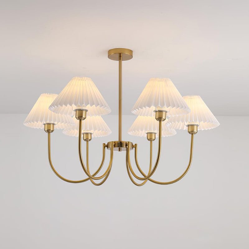 Lenore Pleated Chandelier-DWHOME