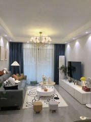Lenore Pleated Chandelier-DWHOME