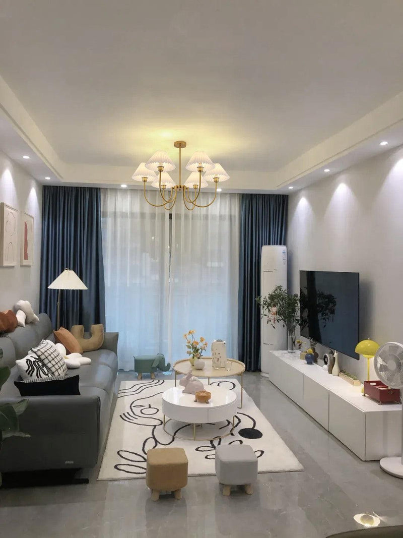 Lenore Pleated Chandelier-DWHOME