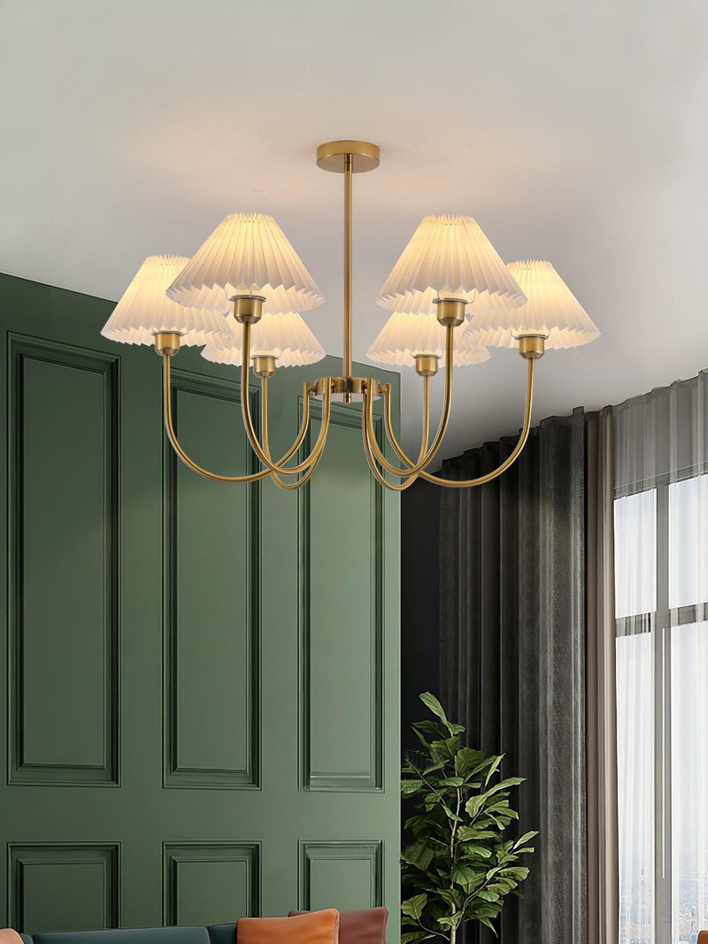 Lenore Pleated Chandelier-DWHOME