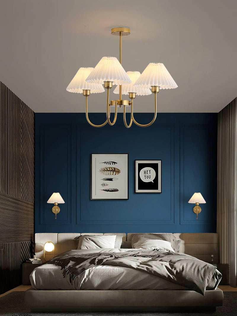 Lenore Pleated Chandelier-DWHOME
