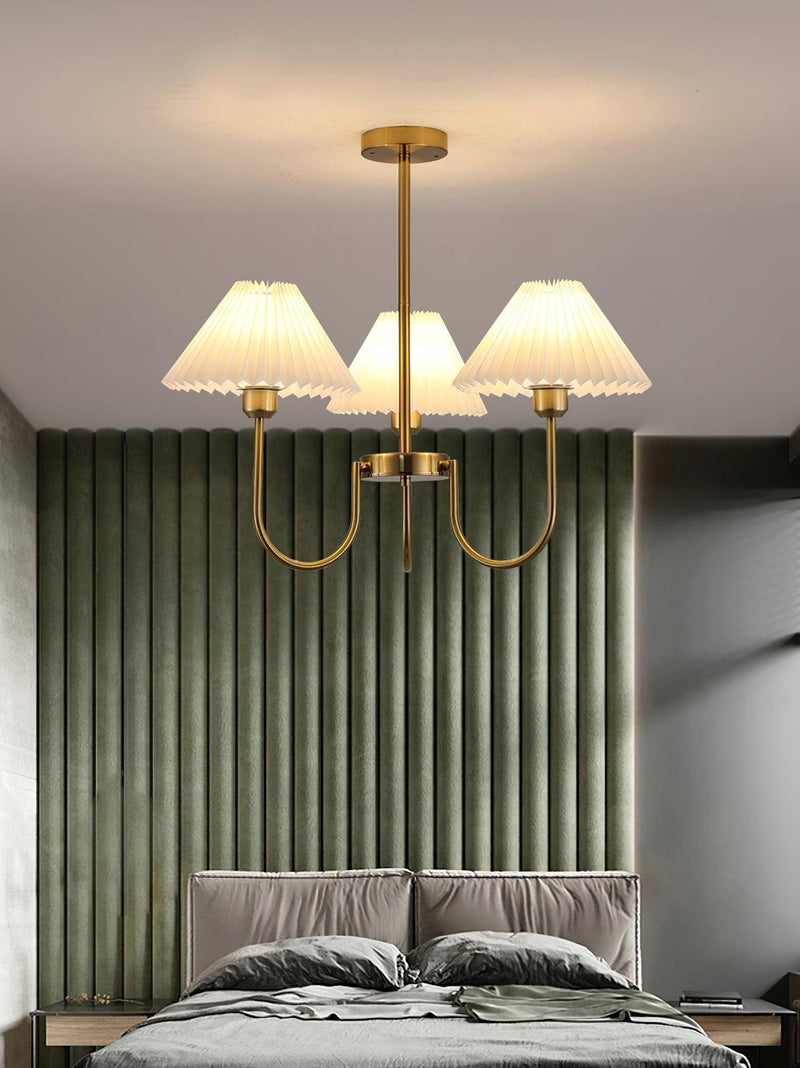 Lenore Pleated Chandelier-DWHOME