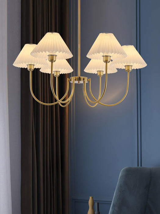 Lenore Pleated Chandelier - DWHOME