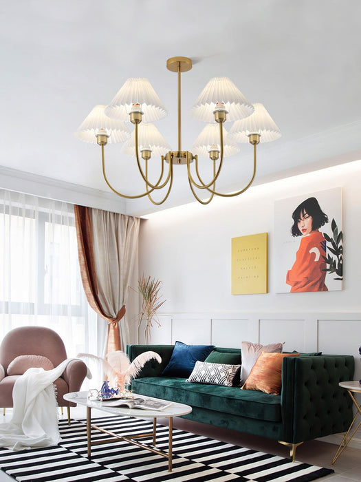 Lenore Pleated Chandelier - DWHOME