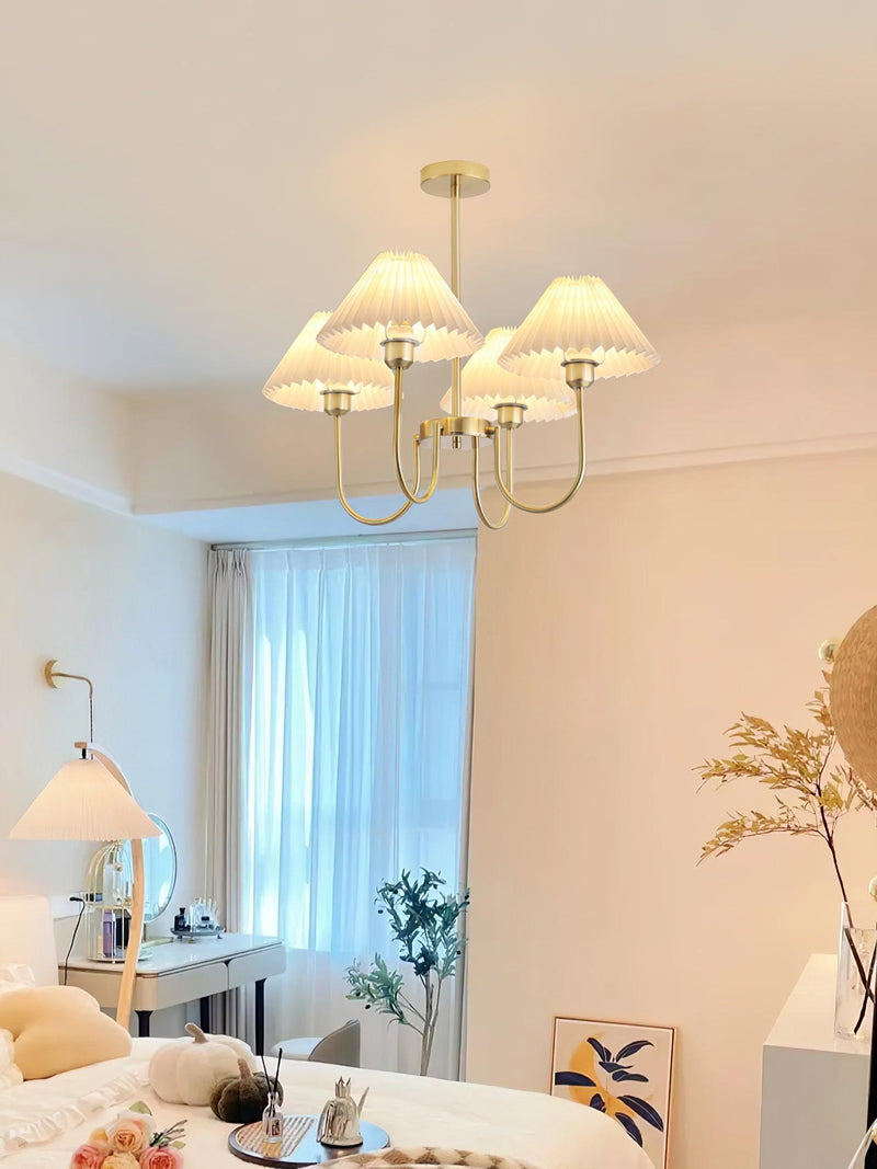 Lenore Pleated Chandelier-DWHOME