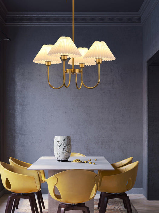 Lenore Pleated Chandelier - DWHOME