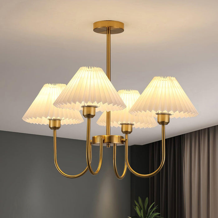 Lenore Pleated Chandelier - DWHOME