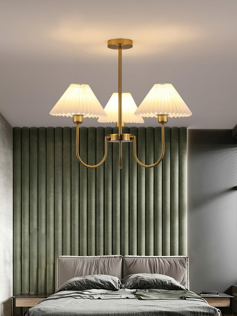 Lenore Pleated Chandelier-DWHOME