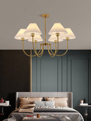 Lenore Pleated Chandelier-DWHOME