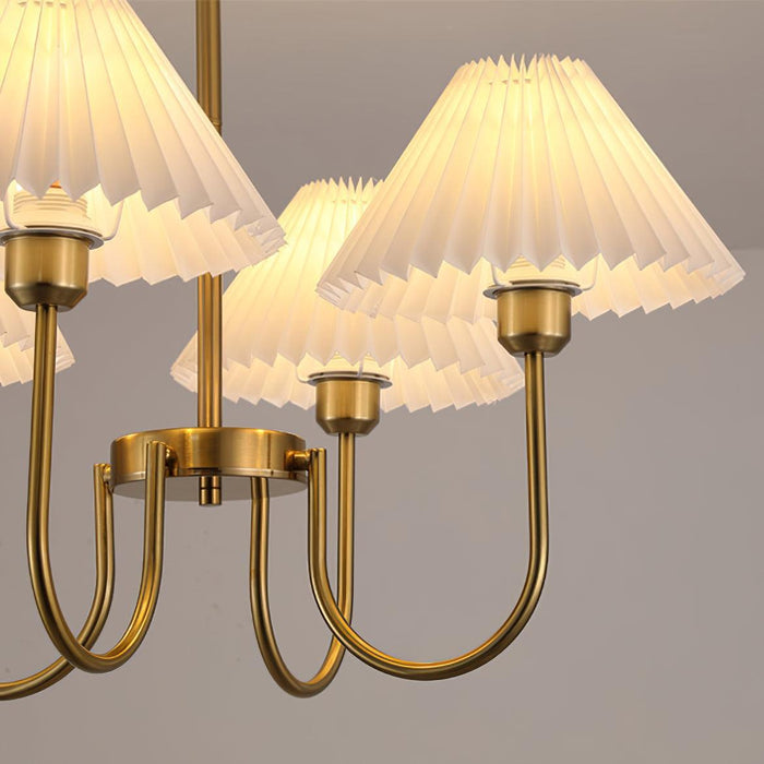 Lenore Pleated Chandelier - DWHOME