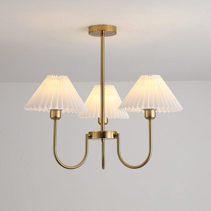 Lenore Pleated Chandelier-DWHOME