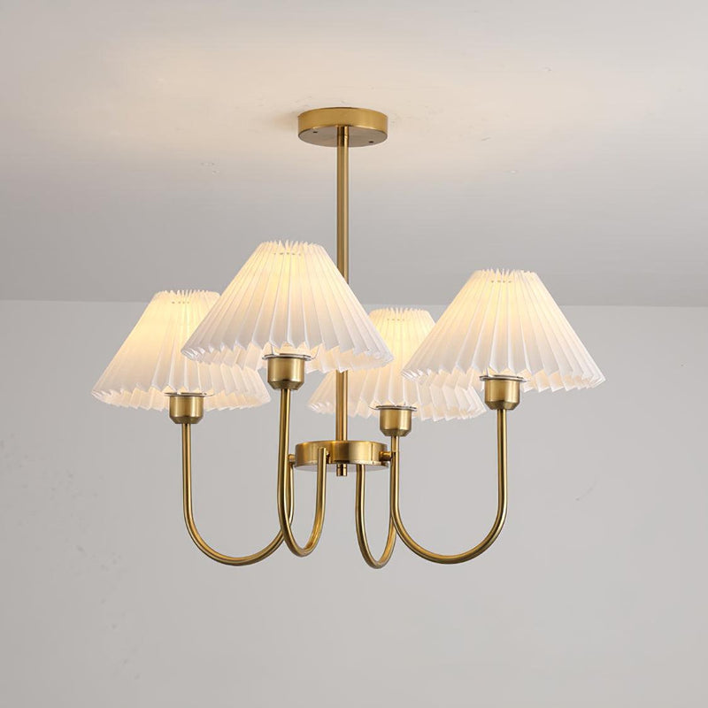 Lenore Pleated Chandelier-DWHOME
