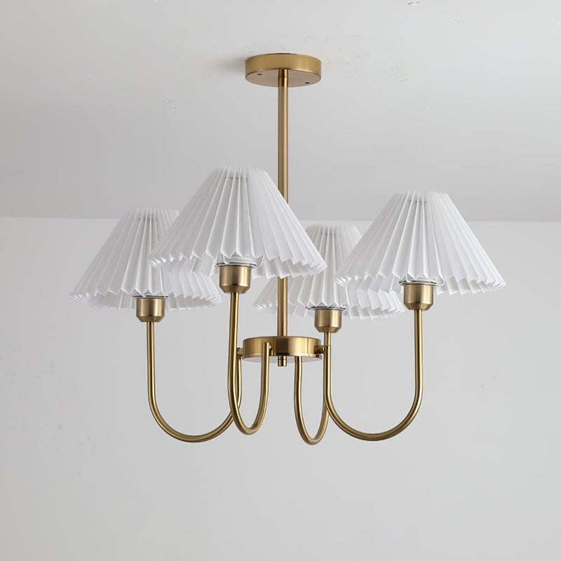 Lenore Pleated Chandelier-DWHOME