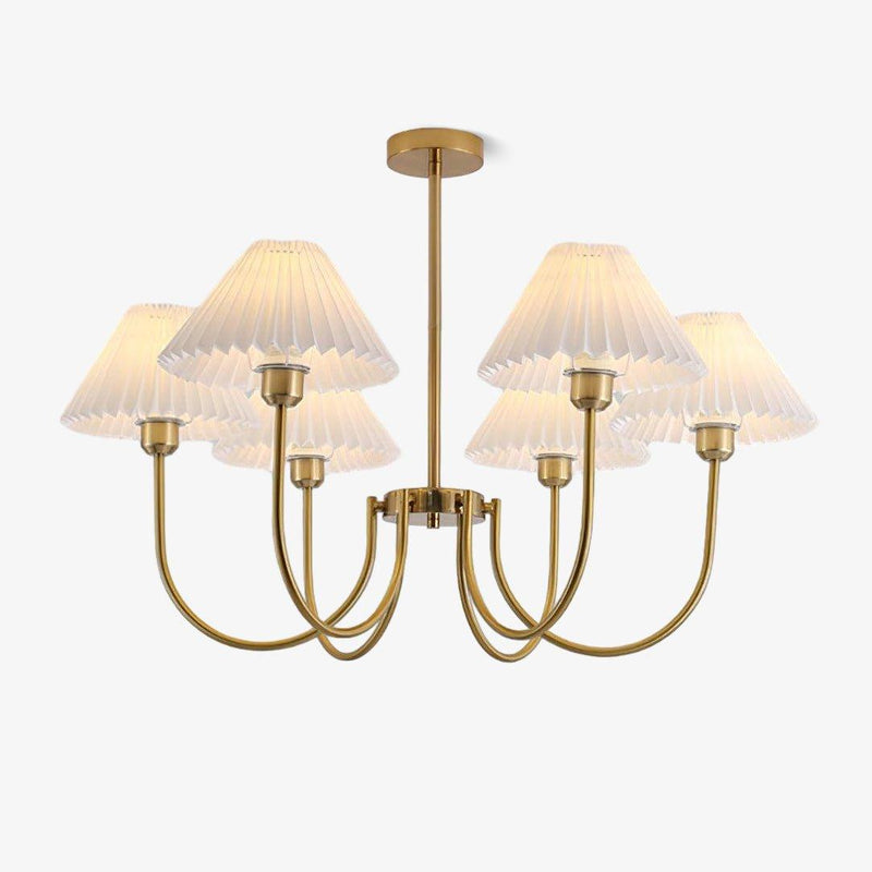 Lenore Pleated Chandelier-DWHOME