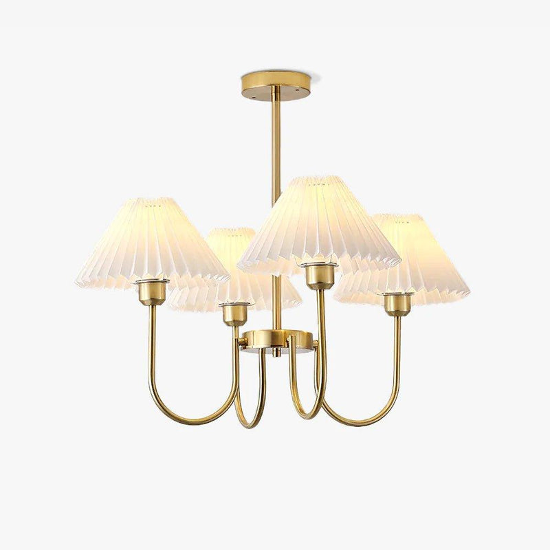 Lenore Pleated Chandelier-DWHOME