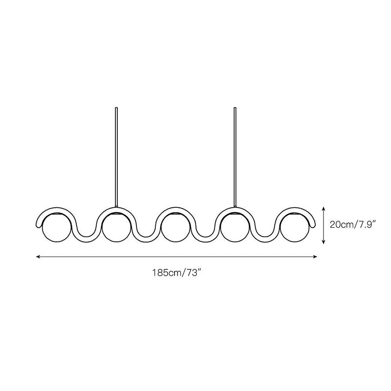 Lenox Linear Chandelier-DWHOME