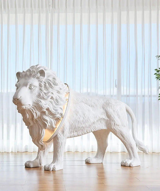 Leo Lion Sculpture Floor Lamp - DWHOME