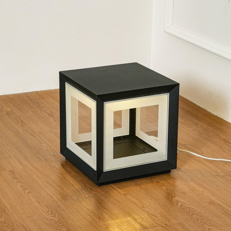Light Cube Outdoor Post Light-DWHOME