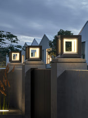Light Cube Outdoor Post Light-DWHOME