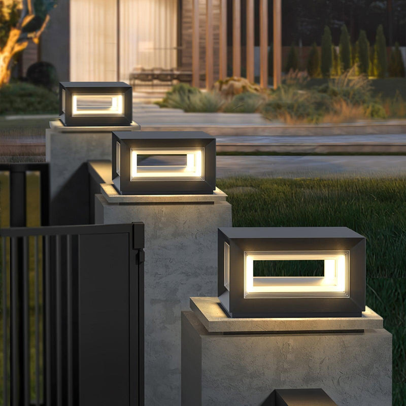 Light Cube Outdoor Post Light-DWHOME