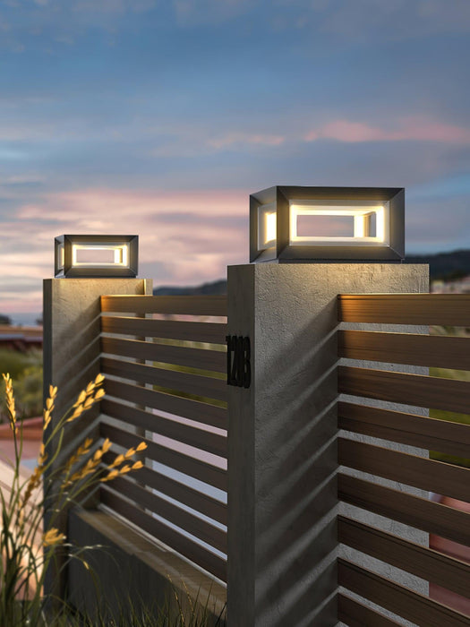 Light Cube Outdoor Post Light-DWHOME