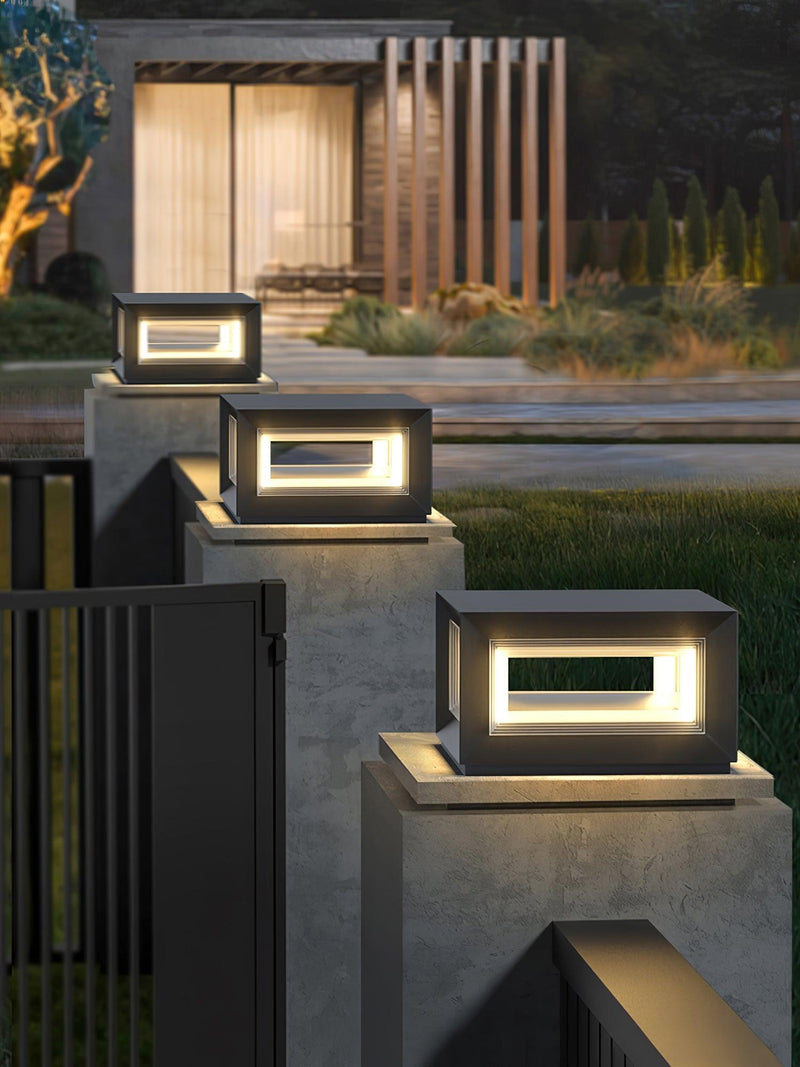 Light Cube Outdoor Post Light-DWHOME