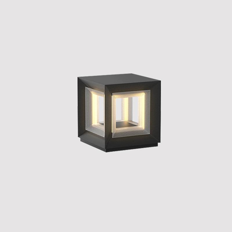 Light Cube Outdoor Post Light-DWHOME