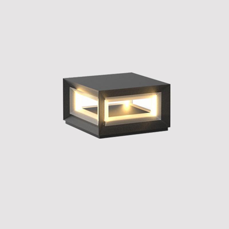 Light Cube Outdoor Post Light-DWHOME