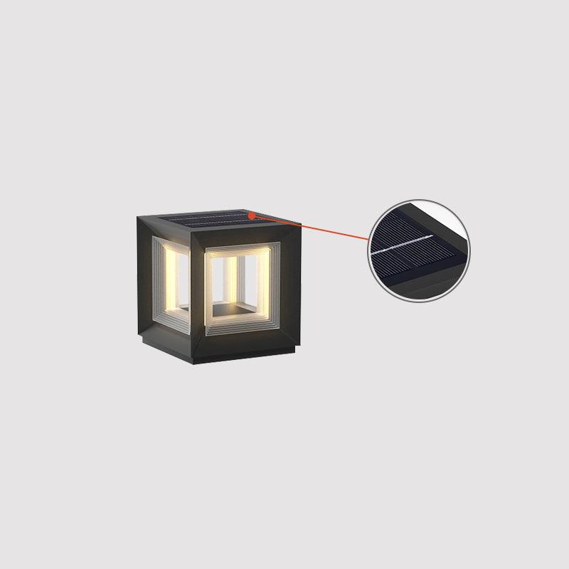Light Cube Outdoor Post Light-DWHOME