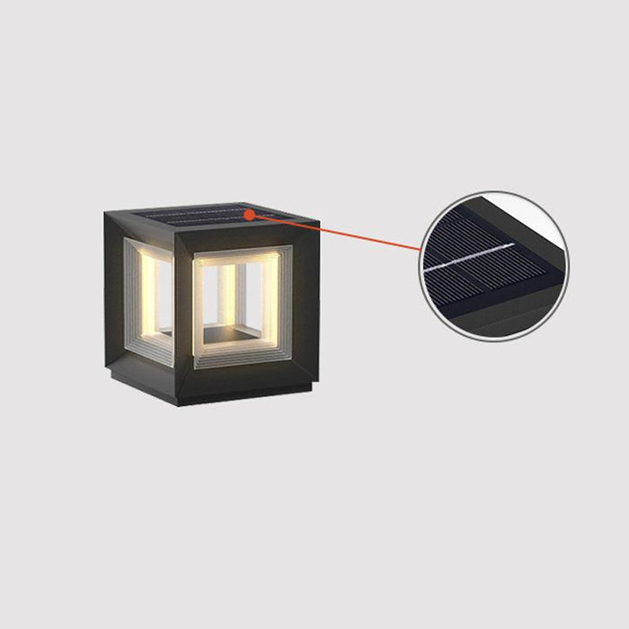 Light Cube Outdoor Post Light-DWHOME