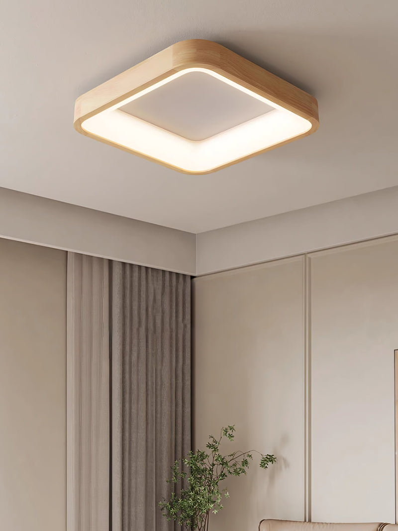 Ligna Square Ceiling Light-DWHOME