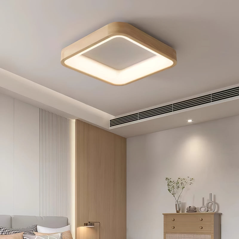 Ligna Square Ceiling Light-DWHOME