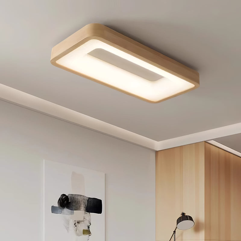 Ligna Square Ceiling Light-DWHOME