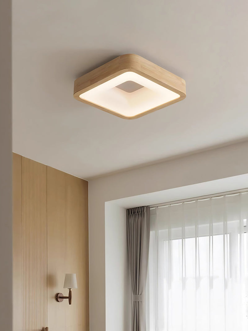 Ligna Square Ceiling Light-DWHOME