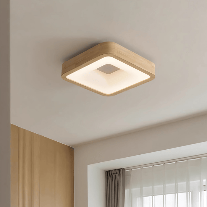 Ligna Square Ceiling Light-DWHOME
