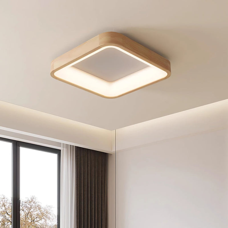 Ligna Square Ceiling Light-DWHOME