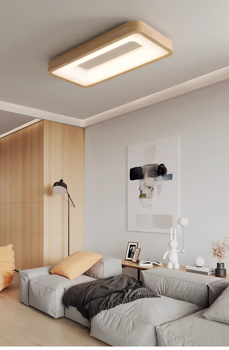 Ligna Square Ceiling Light-DWHOME