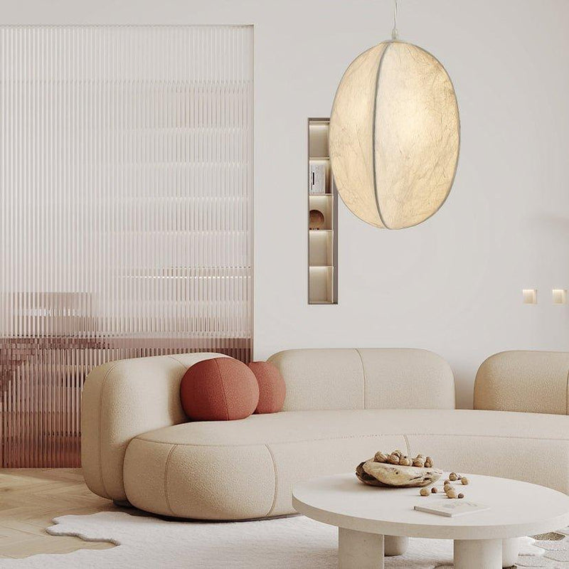 Lilian Silk Sphere Pendant Lamp-DWHOME