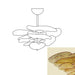 Textured Glass Leaf Amber Chandelier-DWHOME
