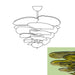 Textured Glass Leaf Green Chandelier-DWHOME