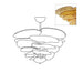 Lotus Leaf Layered Glass Chandelier-DWHOME